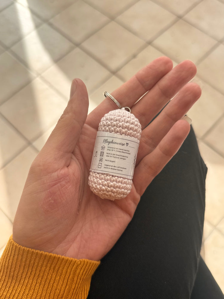 Wollknäuel Schlüsselanhänger 🧶
