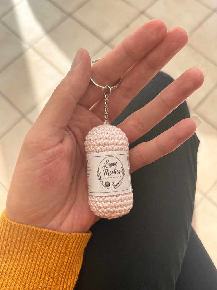 Wollknäuel Schlüsselanhänger 🧶